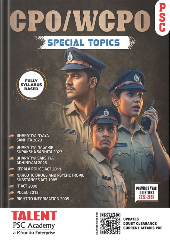 Kerala PSC CPO - WCPO Special Topics 2026 (Latest Edition) by Talent Academy